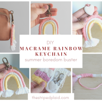 DIY Macrame Rainbow Keychain (Summer Boredom Buster Idea)